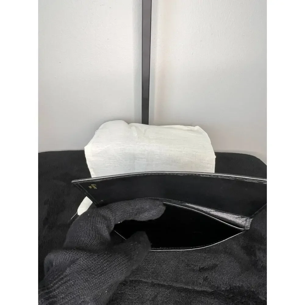 Cartier Must de Cartier Black Leather Long Wallet Card Holder Made in France